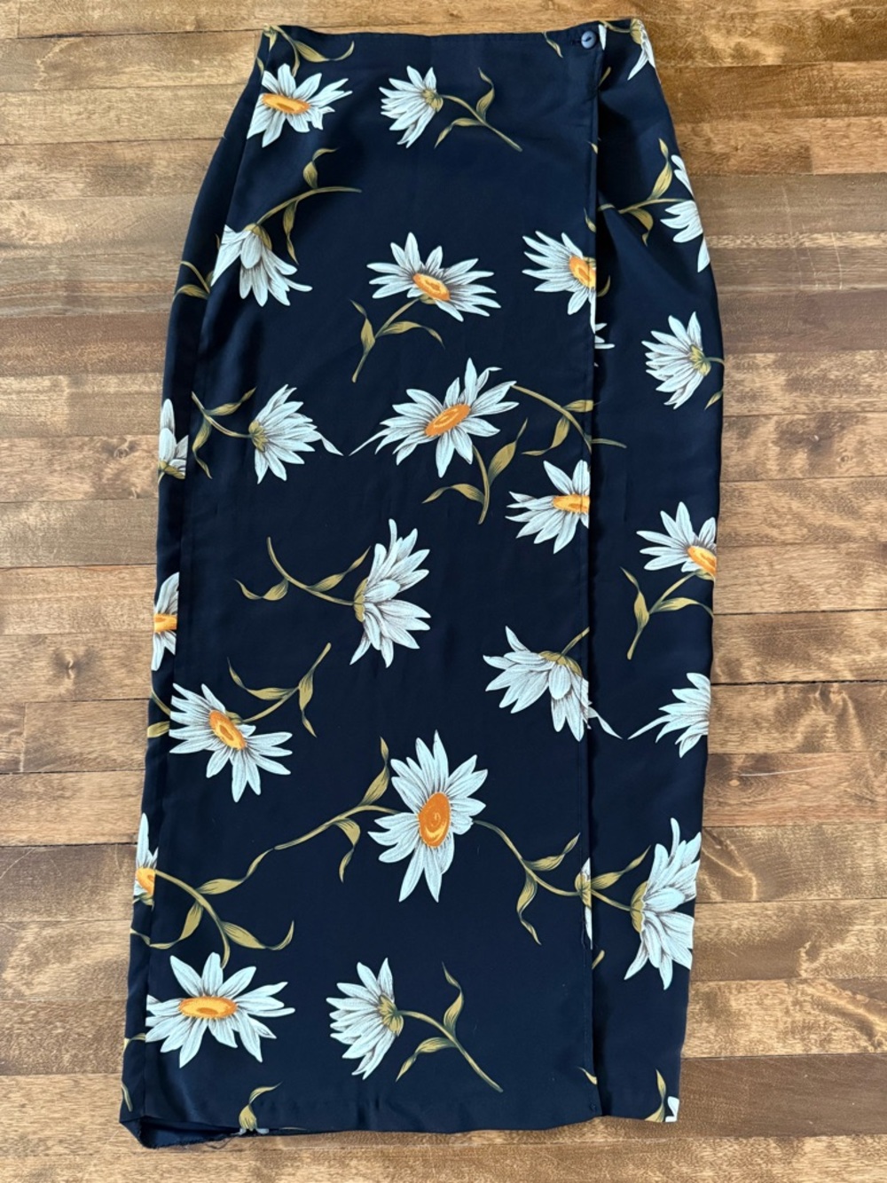 Vintage Daisy Maxi Wrap Skirt